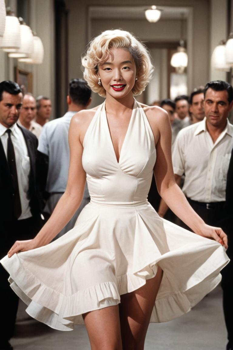 Photify AI prompt preview for Marilyn Monroe Style👗 pack - 240 - 2025-05-30T23:58:02.164Z