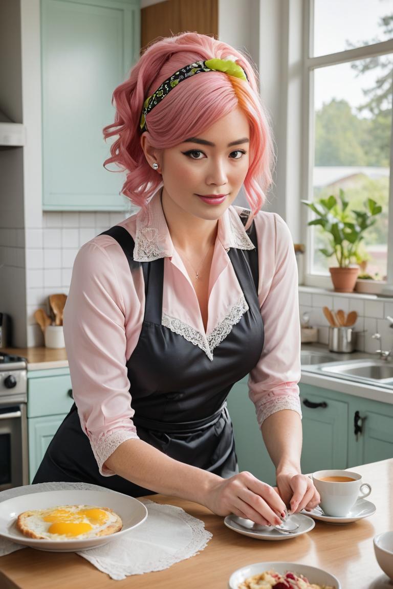 Photify AI prompt preview for 1960s Retro Kitchen Glamour pack - 240 - 2025-07-15T08:53:50.048Z
