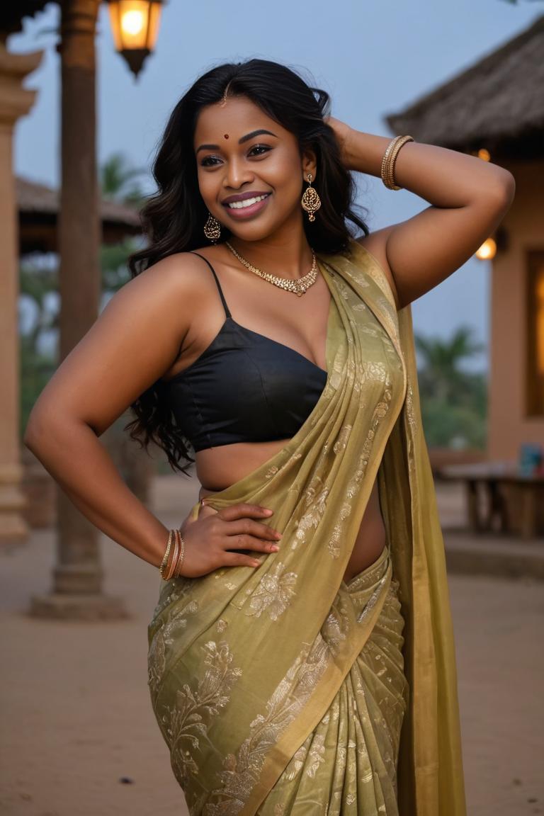 Photify AI prompt preview for Bbw Muse In Saree pack - 240 - 2025-05-31T00:17:16.571Z