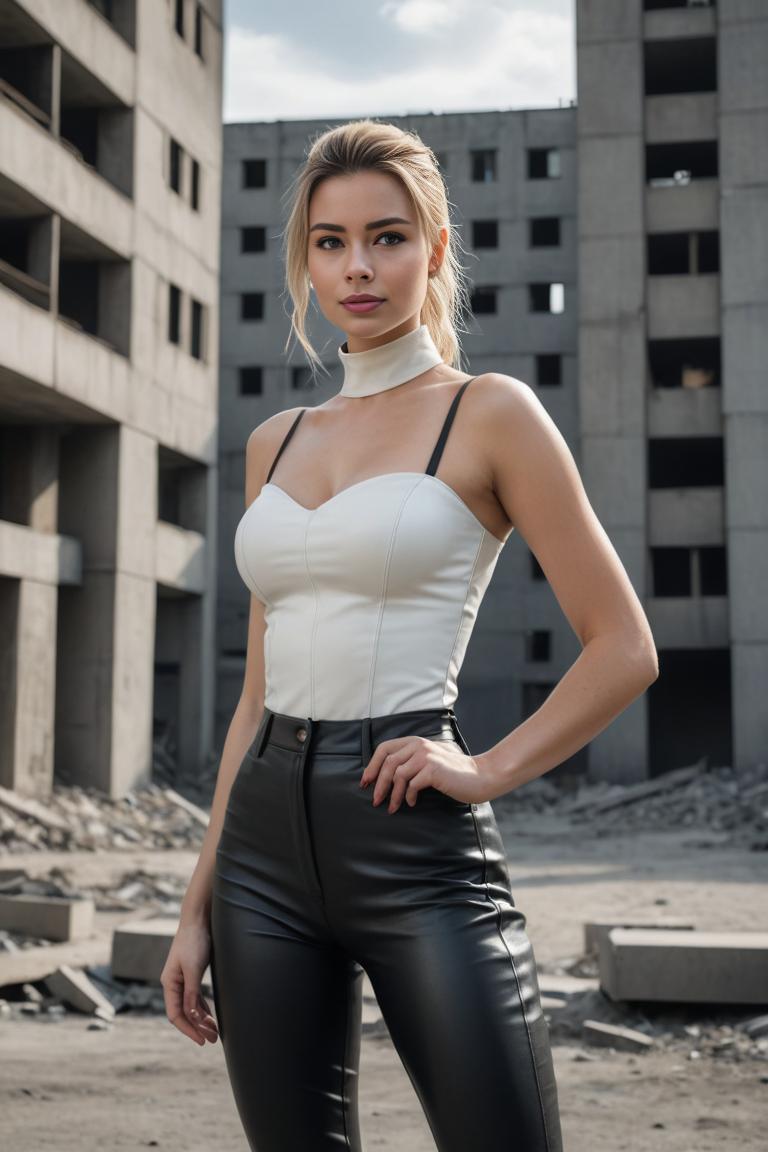 Photify AI prompt preview for Black Leather Pants pack - 240 - 2025-05-09T08:20:52.548Z