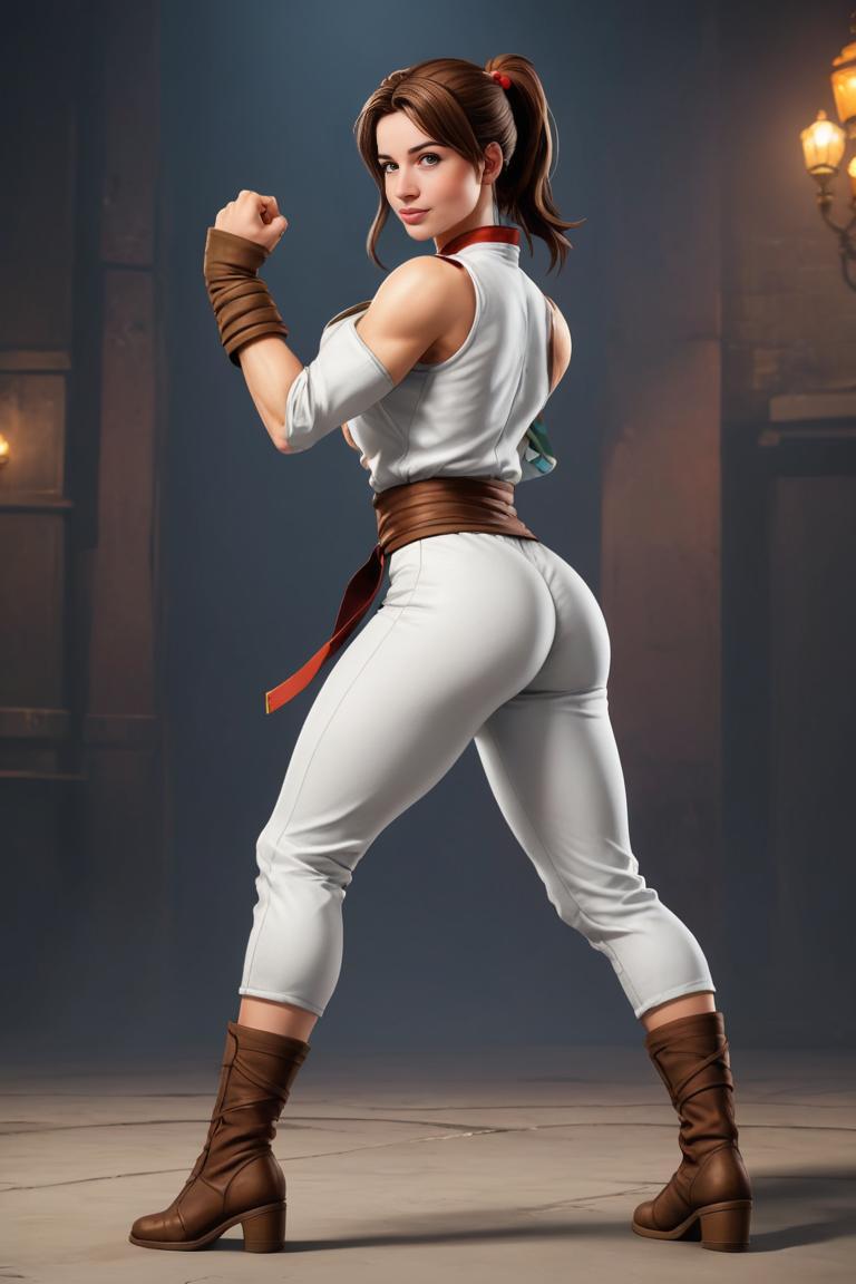 Photify AI prompt preview for Street Fighter (female) pack - 240 - 2025-05-09T06:05:16.616Z