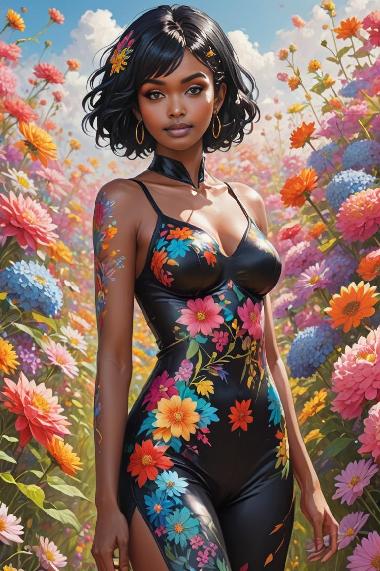 Photify AI prompt preview for (gta) Floral Painted Muse pack - 240 - 2025-07-13T19:21:57.160Z