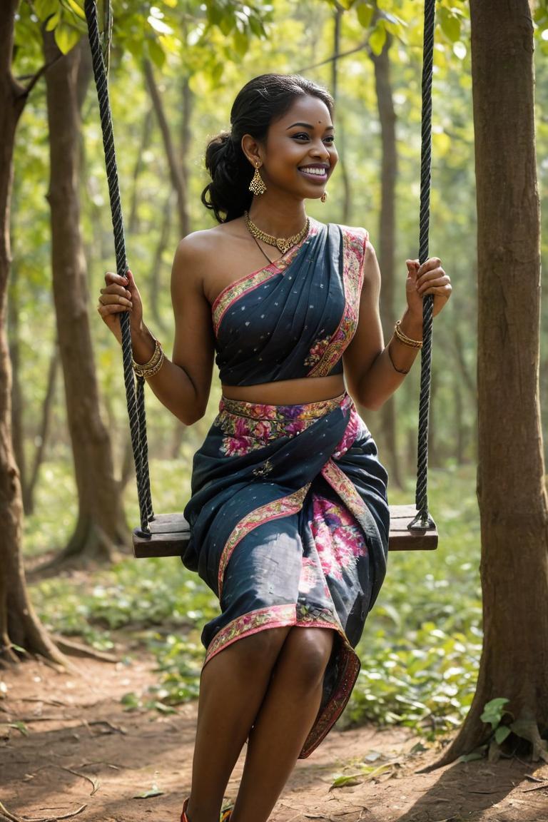 Photify AI prompt preview for Swinging In Saree pack - 240 - 2025-05-30T23:38:44.816Z