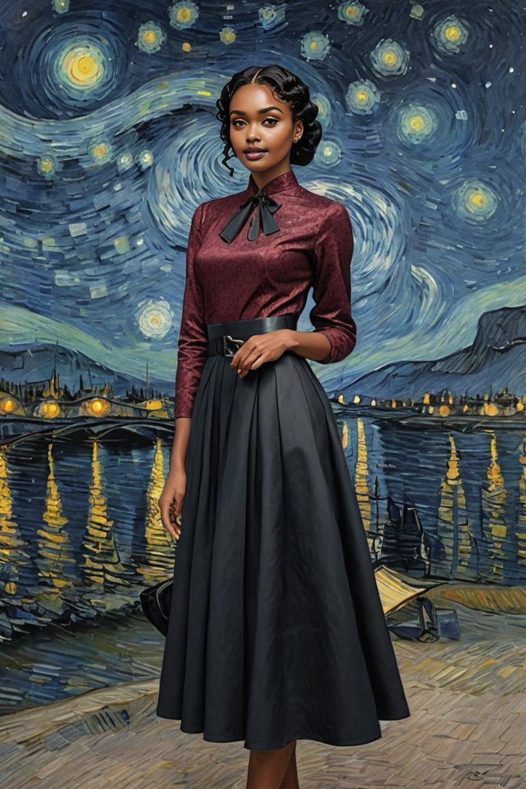 Photify AI prompt preview for Moda Van Gogh 👗 pack - 240 - 2025-05-09T07:40:13.944Z
