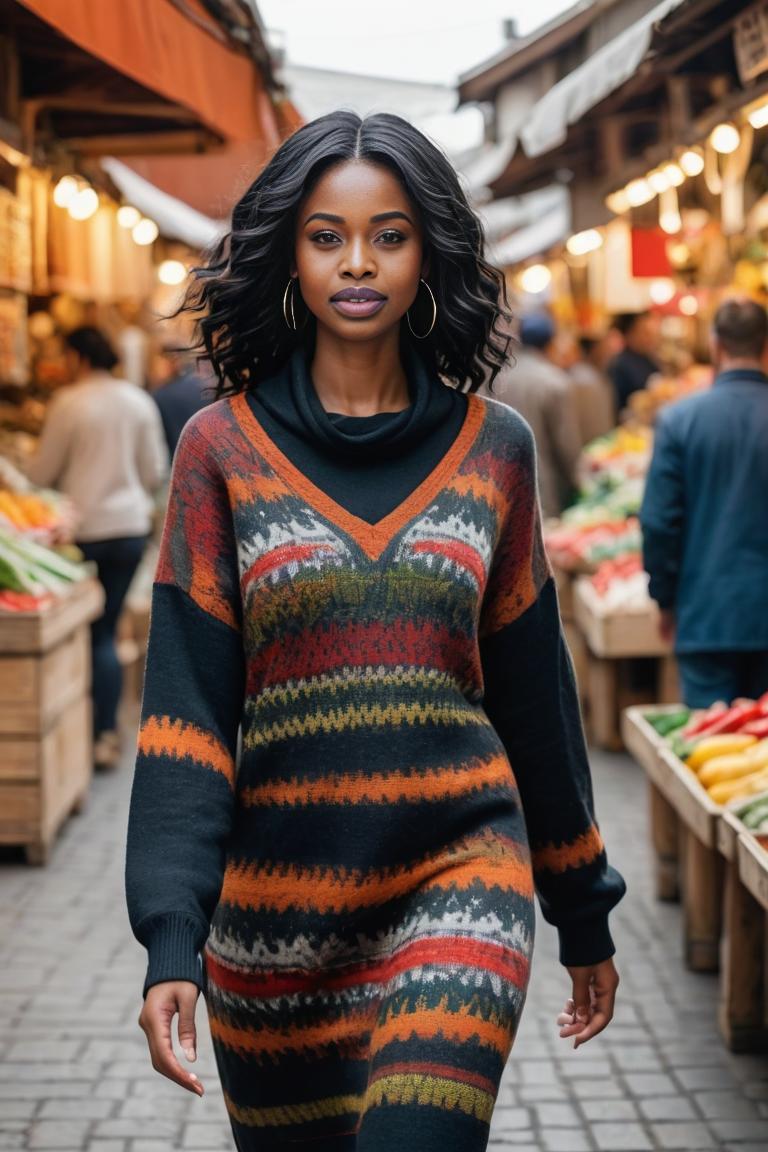 Photify AI prompt preview for Chic Sweater Dress pack - 240 - 2025-04-24T17:25:32.472Z