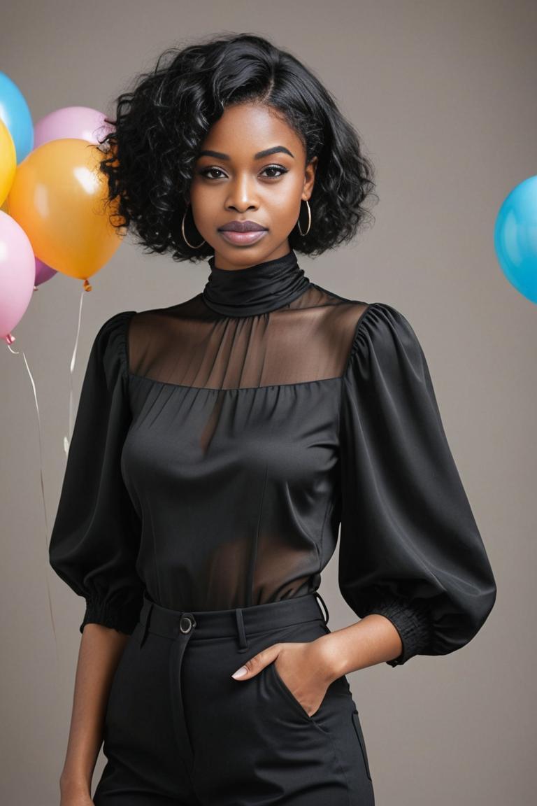 Photify AI prompt preview for Balloon Sleeve Hand Frock pack - 240 - 2025-04-24T17:18:26.965Z