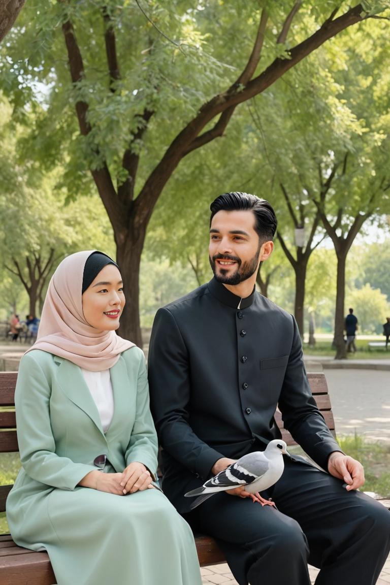 Photify AI prompt preview for Hijab Romance pack - 240 - 2025-05-09T05:22:50.193Z