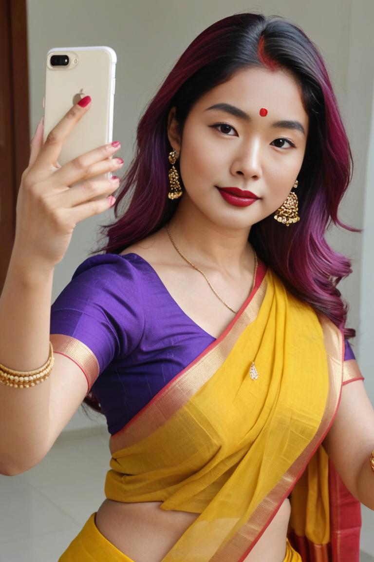Photify AI prompt preview for Indian Woman Selfie pack - 240 - 2025-05-09T06:12:18.655Z