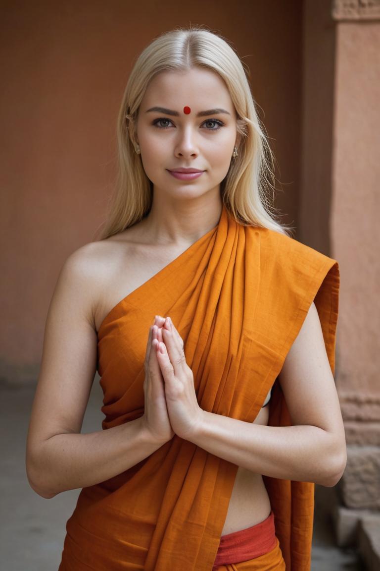 Photify AI prompt preview for Saffron Clothes Monk pack - 240 - 2025-05-30T23:51:54.483Z