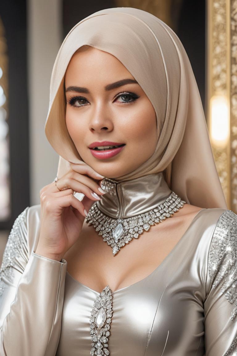 Photify AI prompt preview for Hijab Rich Girl pack - 240 - 2025-04-27T06:59:30.418Z