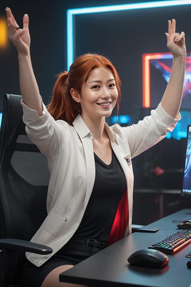 Photify AI prompt preview for Gamer Girl Life pack - 240 - 2025-04-21T14:02:29.239Z