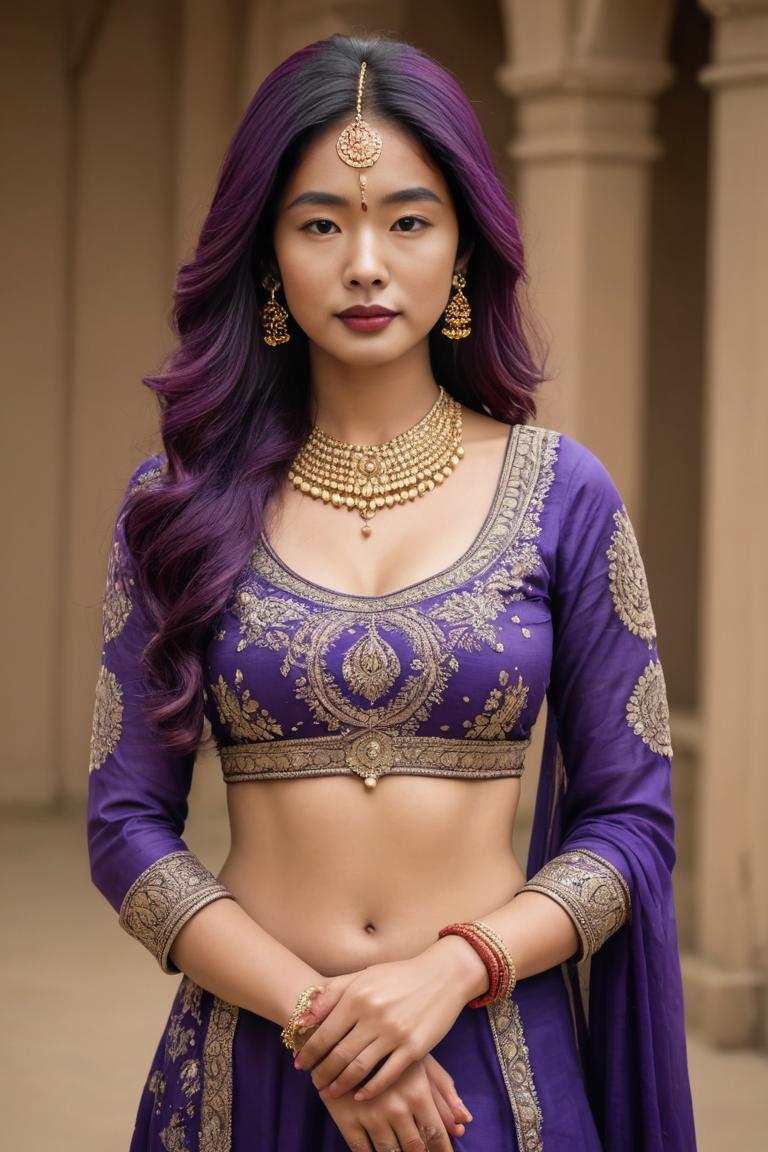 Photify AI prompt preview for Indian Woman (ethnic Dress) pack - 240 - 2025-05-31T00:39:36.827Z