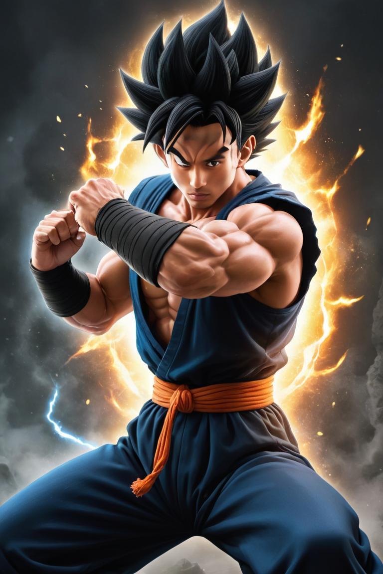 Photify AI prompt preview for Saiyan Warrior pack - 240 - 2025-06-23T09:08:02.544Z