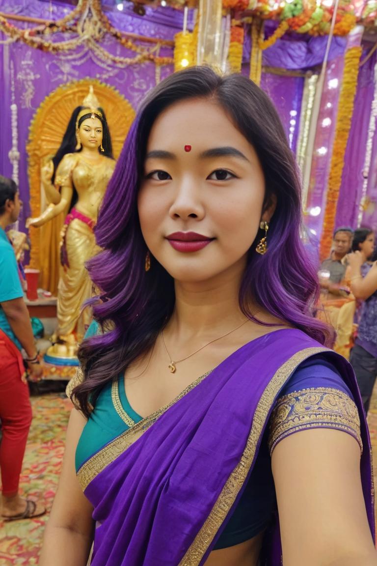 Photify AI prompt preview for Bengali Woman (festive Season) pack - 240 - 2025-05-09T06:15:26.349Z