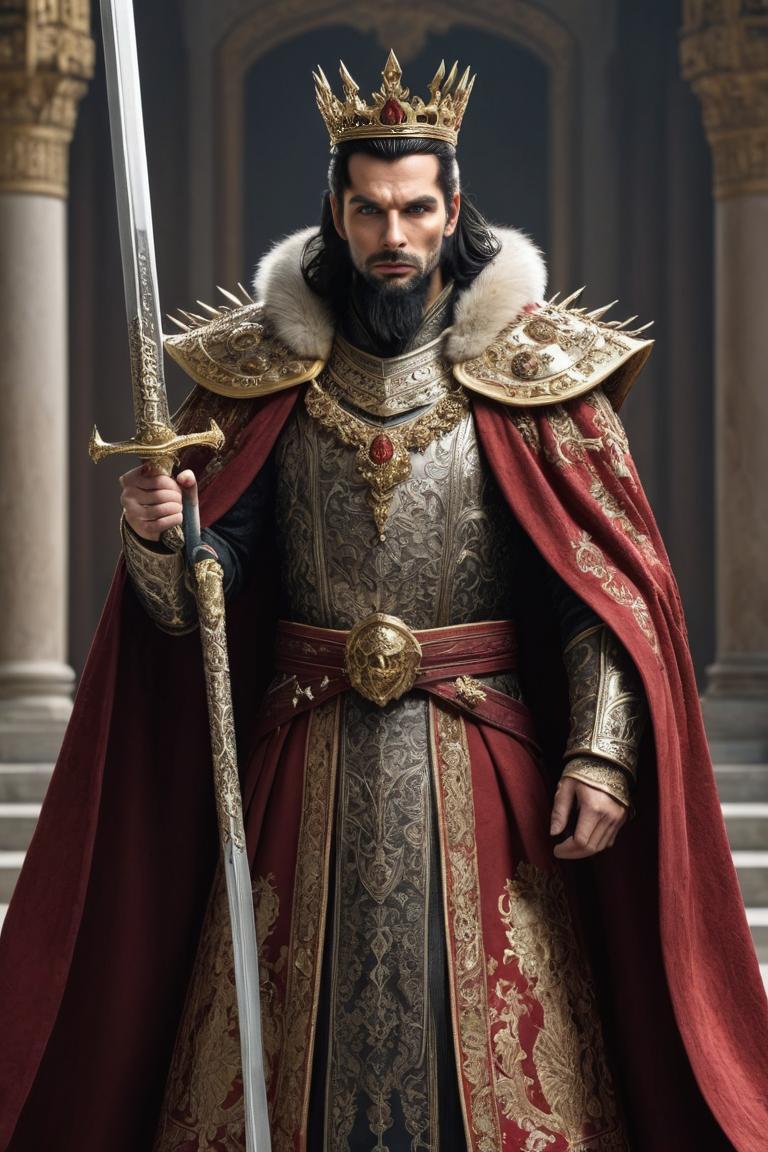 Photify AI prompt preview for Medieval King pack - 240 - 2025-04-19T01:14:31.564Z
