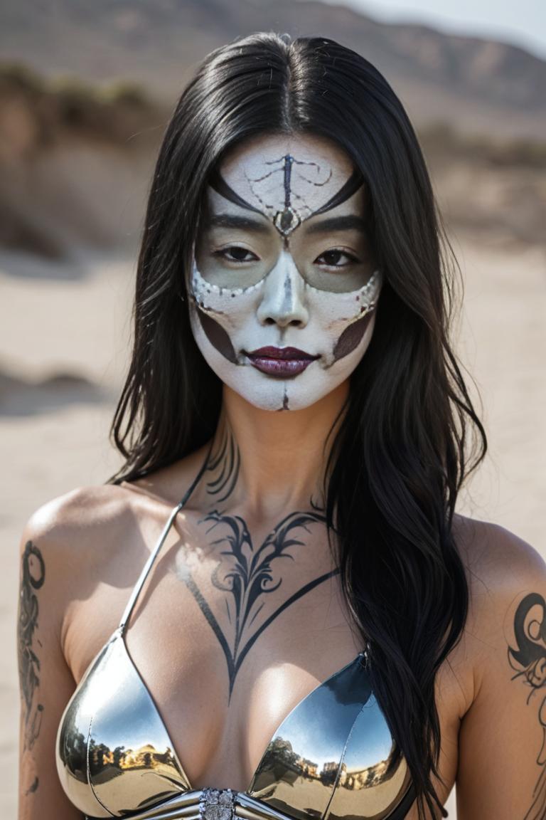 Photify AI prompt preview for Skull Gothic Makeup pack - 240 - 2025-05-31T00:21:17.019Z