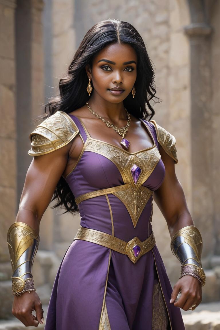 Photify AI prompt preview for Medieval Purple Female pack - 240 - 2025-05-14T04:28:07.343Z