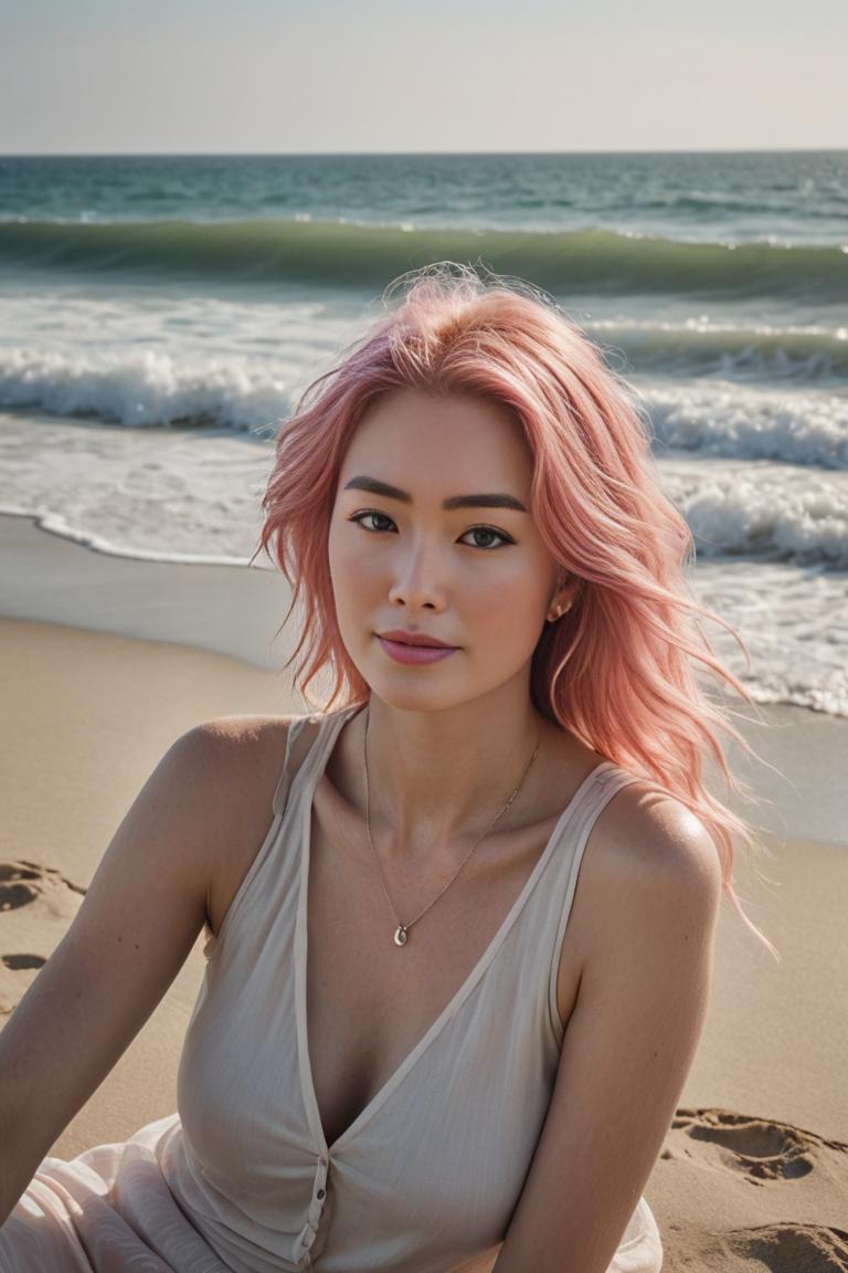 Photify AI prompt preview for Ethereal Beach Muse pack - 240 - 2025-04-18T19:00:39.096Z