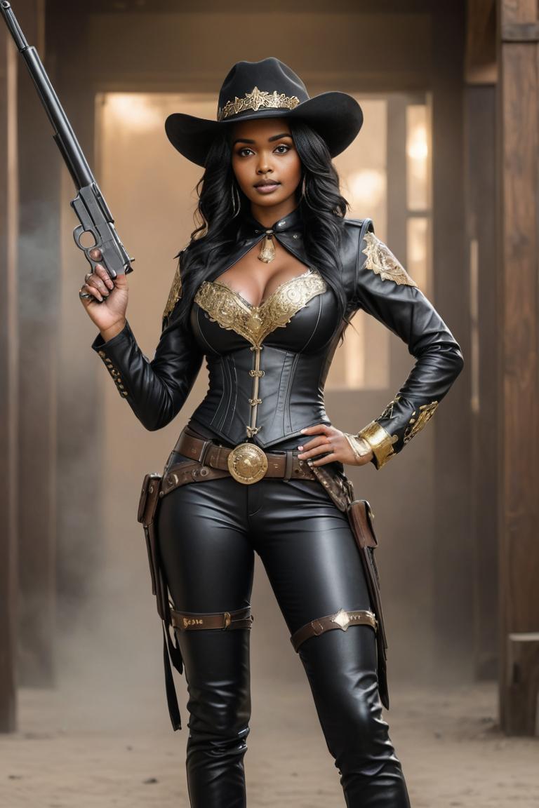 Photify AI prompt preview for Beautiful Wild West Sheriff pack - 240 - 2025-05-09T07:09:35.493Z