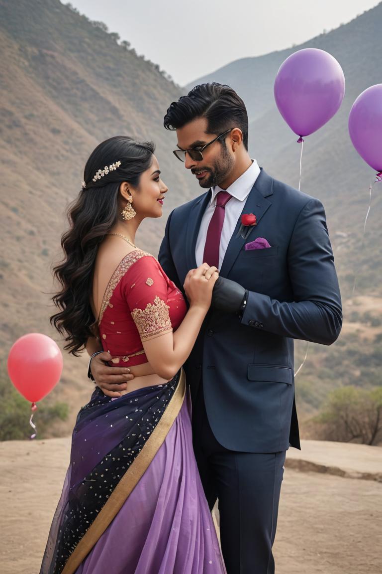 Photify AI prompt preview for Romantic Desi Couple pack - 240 - 2025-04-21T14:43:38.599Z