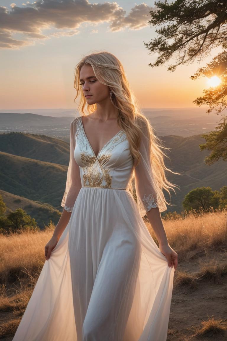 Photify AI prompt preview for Goddess Of The Sunset pack - 240 - 2025-05-31T00:05:03.271Z