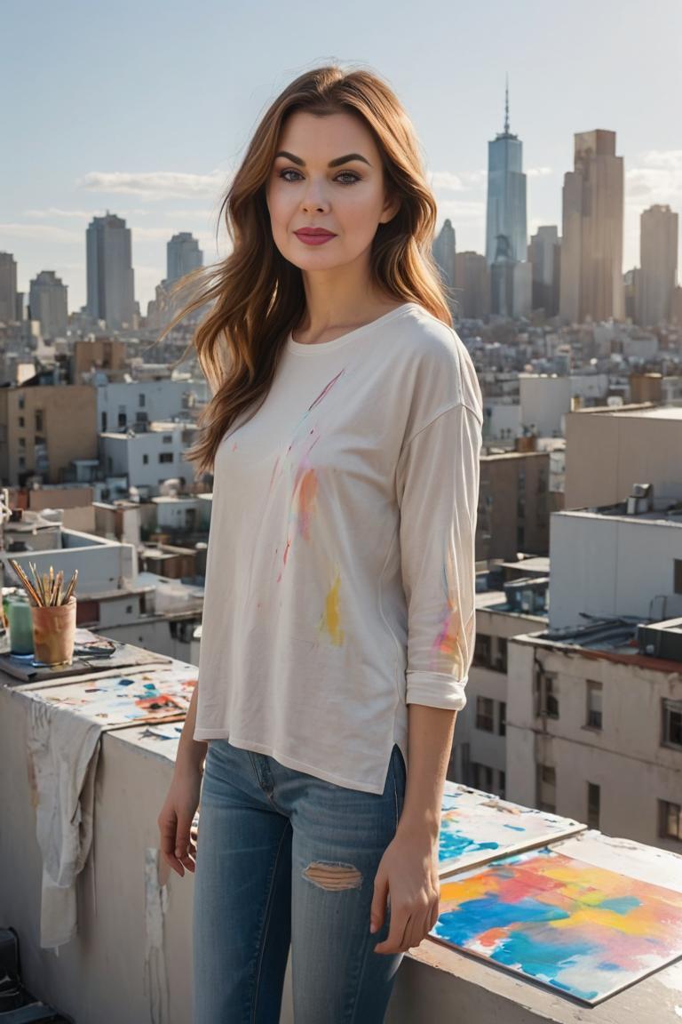 Photify AI prompt preview for Woman Artist pack - 240 - 2025-05-31T00:39:37.011Z