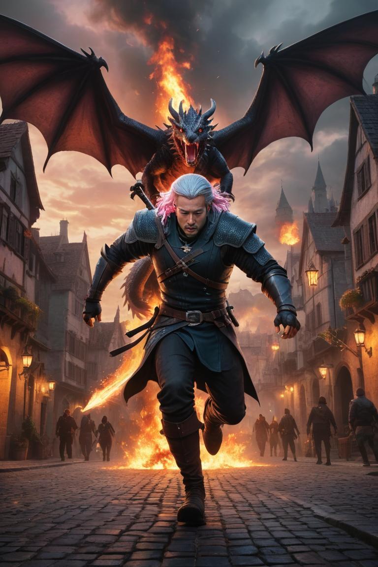 Photify AI prompt preview for Dragons Attacking A Fantasy City pack - 240 - 2025-05-14T04:43:51.329Z