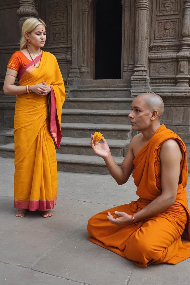 Photify AI prompt preview for Saffron Clothes Monk pack - 240 - 2025-05-30T23:51:54.483Z