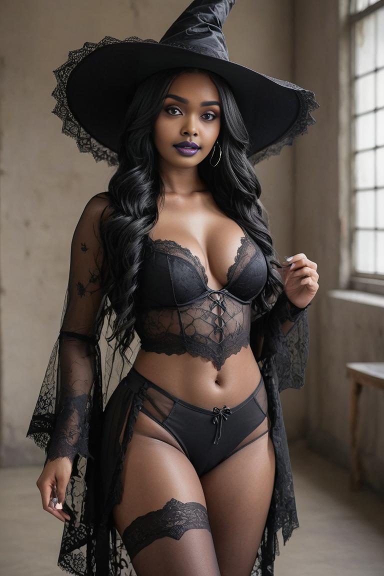 Photify AI prompt preview for Witch In Lingerie pack - 240 - 2025-05-09T08:02:22.317Z