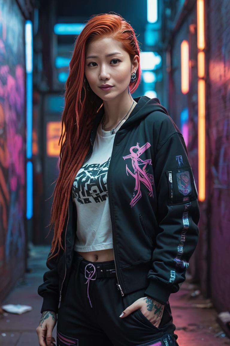 Photify AI prompt preview for Cyberpunk Diva pack - 240 - 2025-05-30T23:38:43.565Z