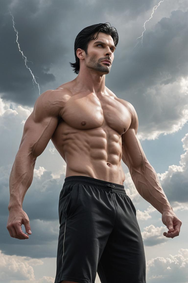 Photify AI prompt preview for Thunderous Muscle pack - 240 - 2025-04-27T16:29:04.591Z