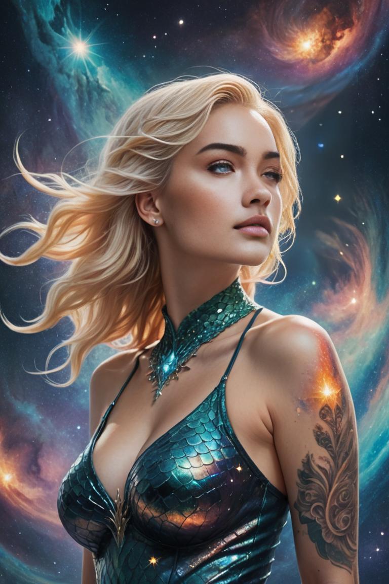 Photify AI prompt preview for Cosmic Comic Mermaid pack - 240 - 2025-10-06T06:36:32.657Z