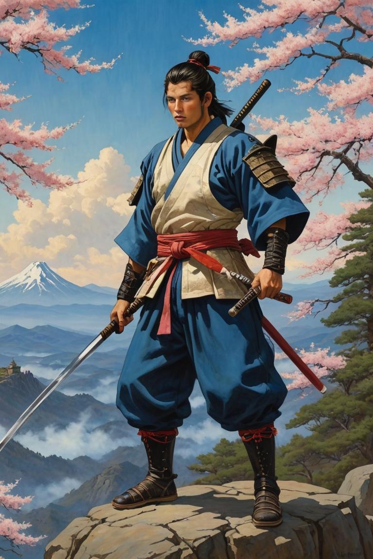 Photify AI prompt preview for Samurai Painting pack - 240 - 2025-04-21T12:05:07.584Z
