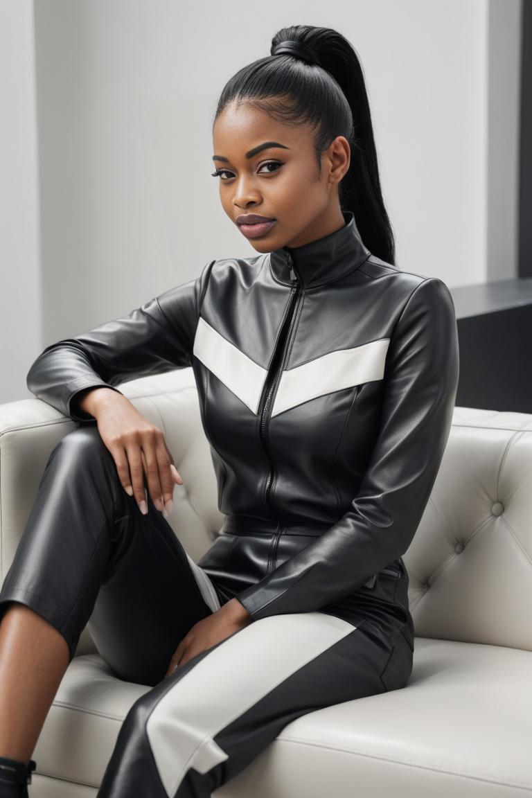 Photify AI prompt preview for Chic Leather Ensemble pack - 240 - 2025-05-31T00:16:13.209Z