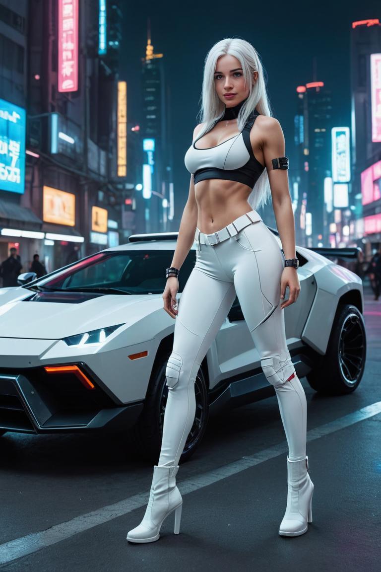 Photify AI prompt preview for Cyberpunk Girl In Night City pack - 240 - 2025-04-26T21:33:04.089Z