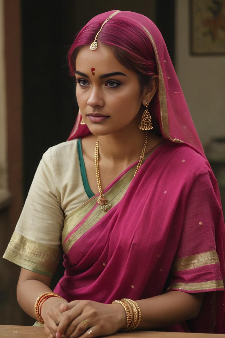 Photify AI prompt preview for Indian Housewife pack - 240 - 2025-05-31T00:39:39.254Z