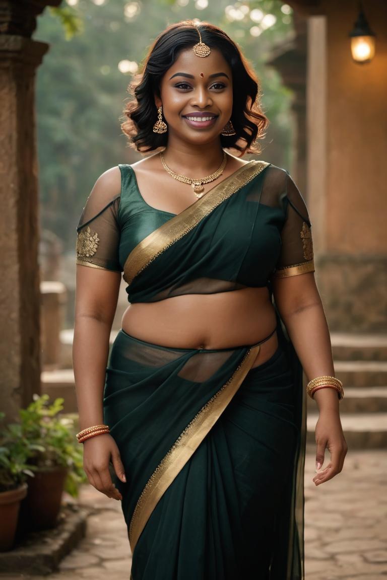 Photify AI prompt preview for Bbw Muse In Saree pack - 240 - 2025-05-31T00:17:16.571Z