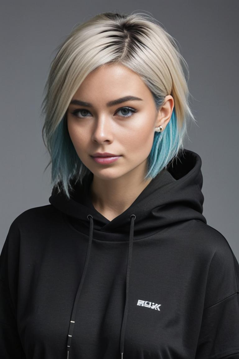 Photify AI prompt preview for Blue Haired Rebel pack - 240 - 2025-06-26T16:09:11.318Z