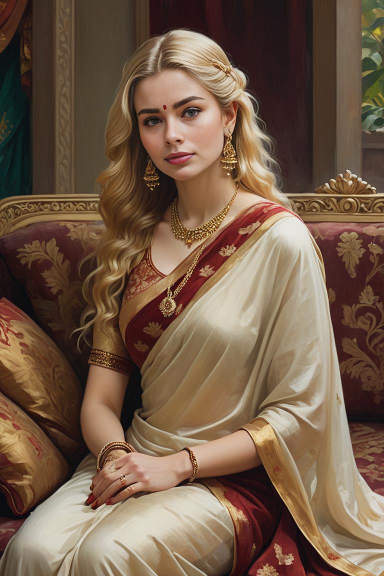 Photify AI prompt preview for Raja Ravi Varma Muse pack - 240 - 2025-07-28T07:40:22.225Z