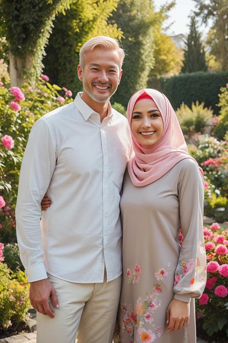 Photify AI prompt preview for Hijab Romance pack - 240 - 2025-05-09T05:22:50.193Z