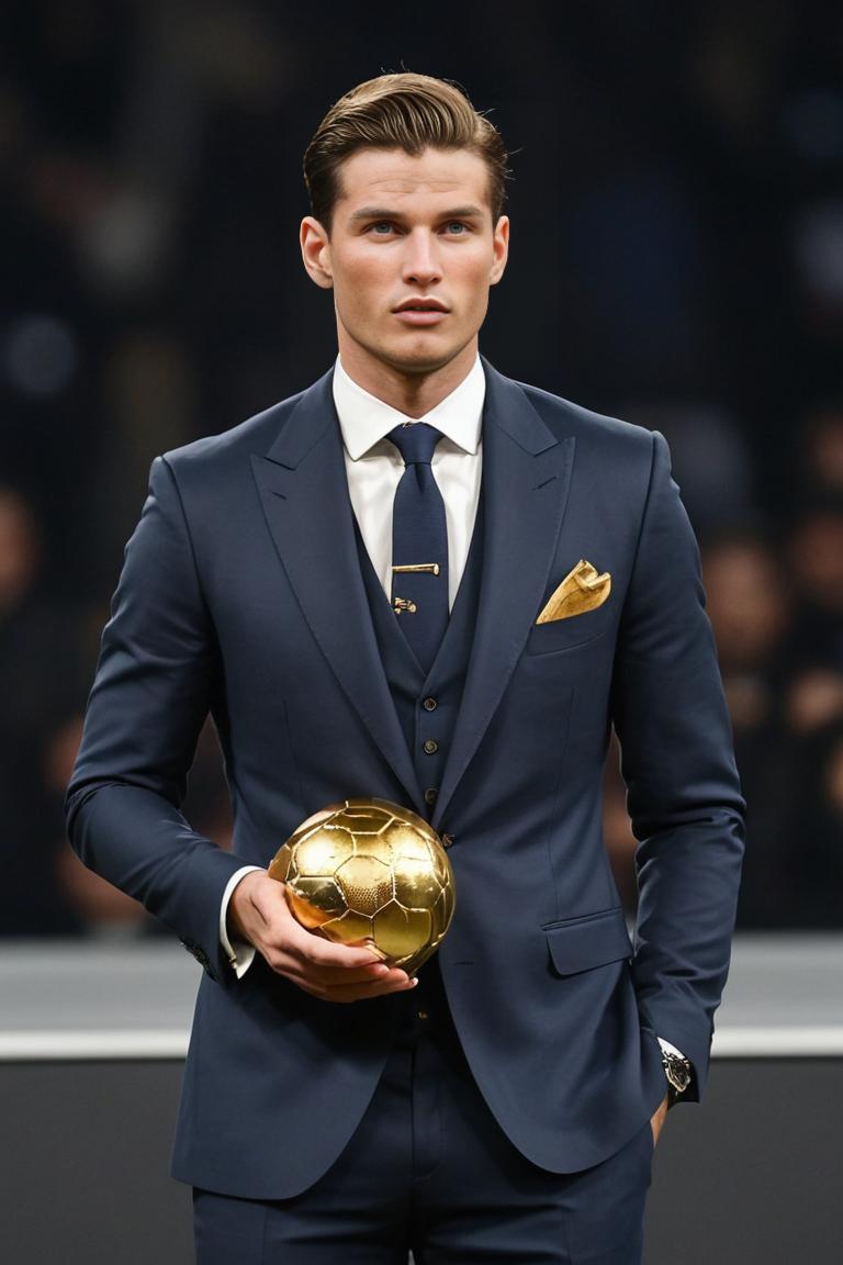 Photify AI prompt preview for Golden Footballers pack - 240 - 2025-04-23T23:48:22.281Z