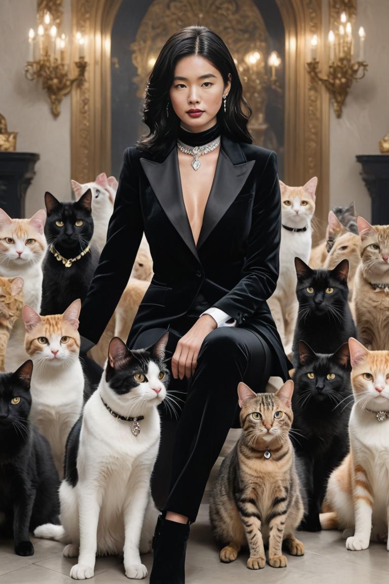 Photify AI prompt preview for Glamorous Cat Showcase pack - 240 - 2025-05-09T06:28:42.991Z