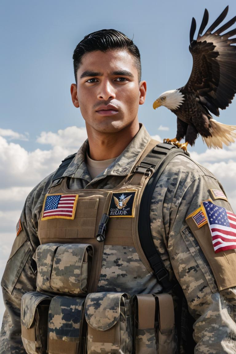 Photify AI prompt preview for American Soldier pack - 240 - 2025-04-18T20:26:15.084Z