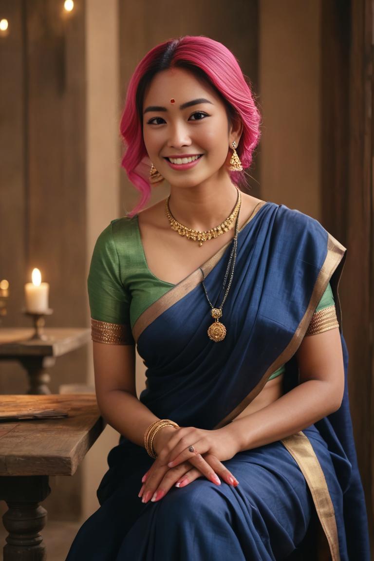 Photify AI prompt preview for Saree Flirty pack - 240 - 2025-05-09T04:33:58.119Z