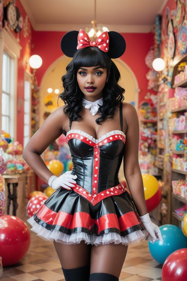 Photify AI prompt preview for Minnie Mouse Glam pack - 240 - 2025-05-09T04:28:51.844Z