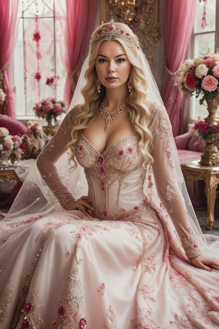 Photify AI prompt preview for Bold And Bright Wedding Dresss pack - 240 - 2025-04-28T02:47:11.859Z