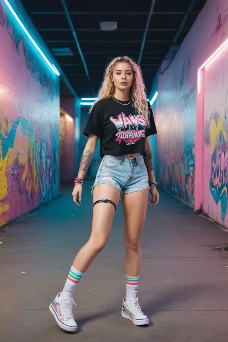 Photify AI prompt preview for Neon Skater Dreams pack - 240 - 2025-11-07T19:50:26.473Z