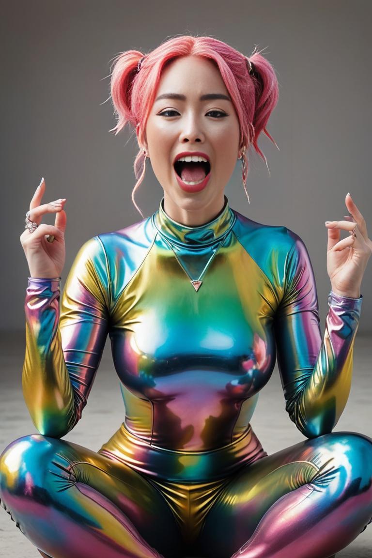Photify AI prompt preview for Rainbow Morphsuit Latex pack - 240 - 2025-04-20T16:11:39.692Z