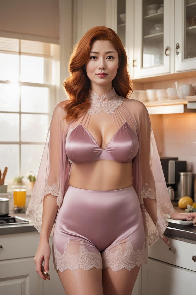 Photify AI prompt preview for Lingerie Poncho Retro Glamour pack - 240 - 2025-05-31T00:32:38.451Z