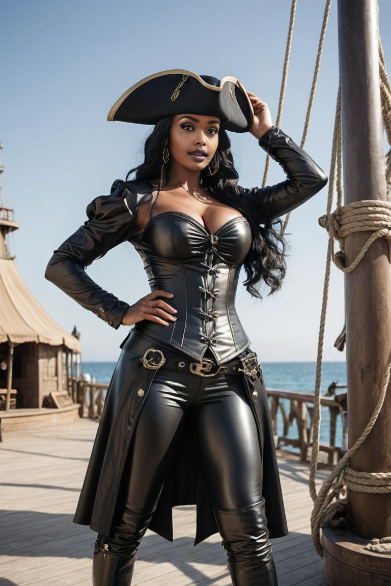 Photify AI prompt preview for Pirate Queen pack - 240 - 2025-04-30T23:58:26.943Z